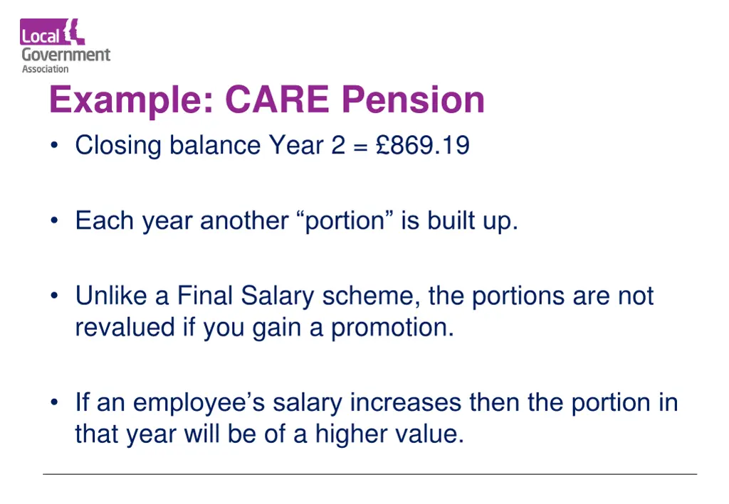 example care pension closing balance year 2 869 19