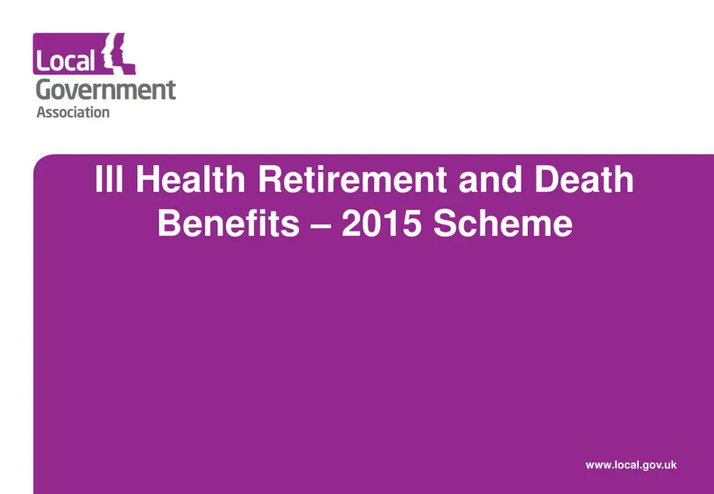 ill health retirement and death benefits 2015