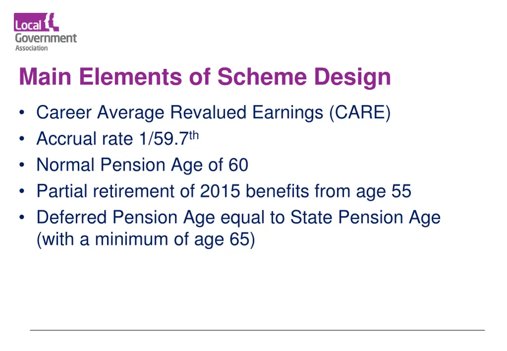 main elements of scheme design