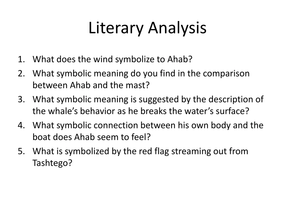 literary analysis