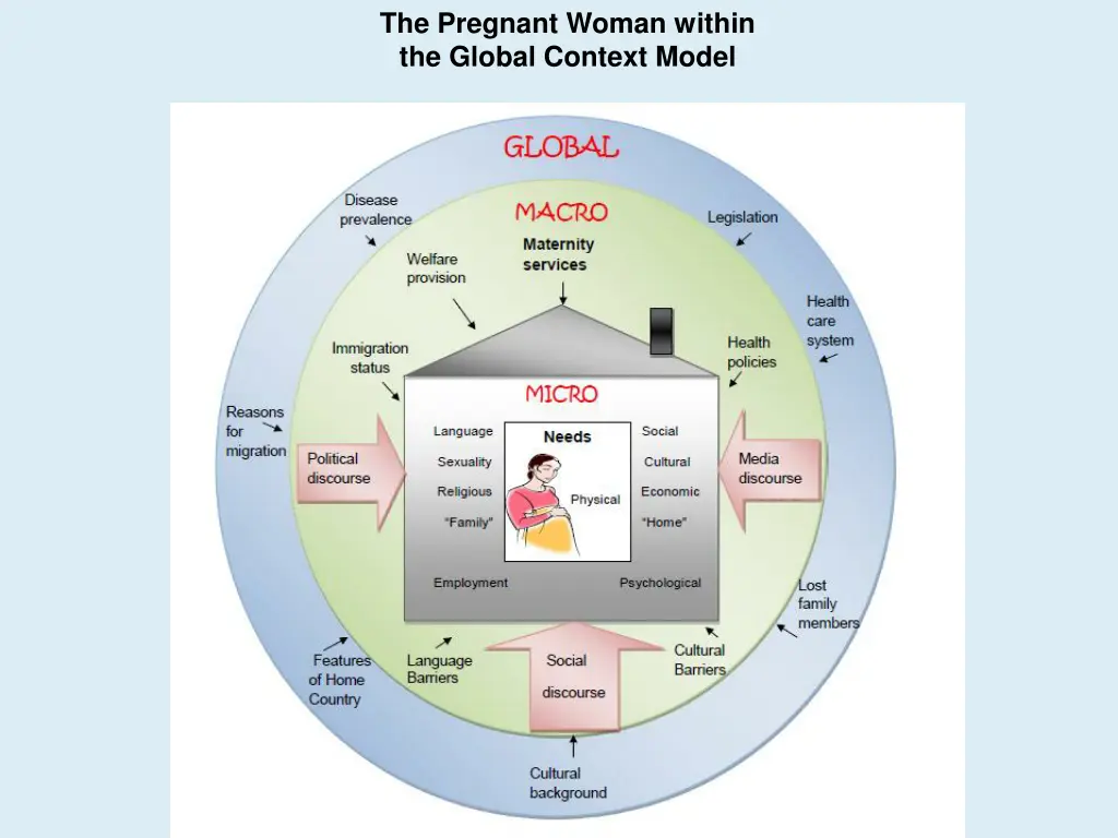 the pregnant woman within the global context model