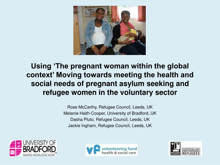 using the pregnant woman within the global