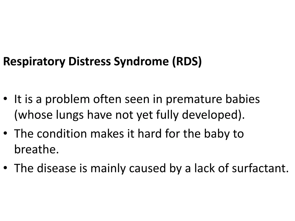 respiratory distress syndrome rds