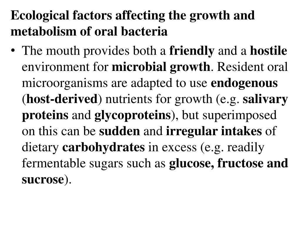 ecological factors affecting the growth