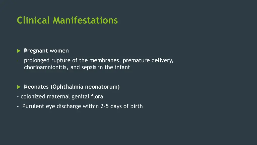 clinical manifestations 3