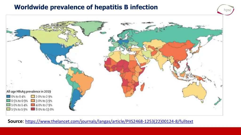 worldwide prevalence of hepatitis b infection