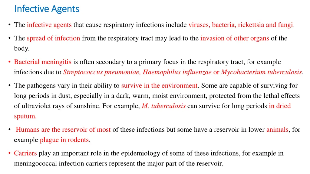 infective agents infective agents