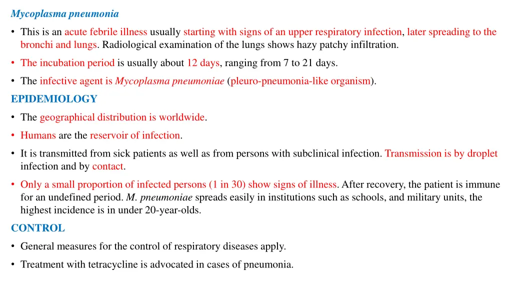 mycoplasma pneumonia