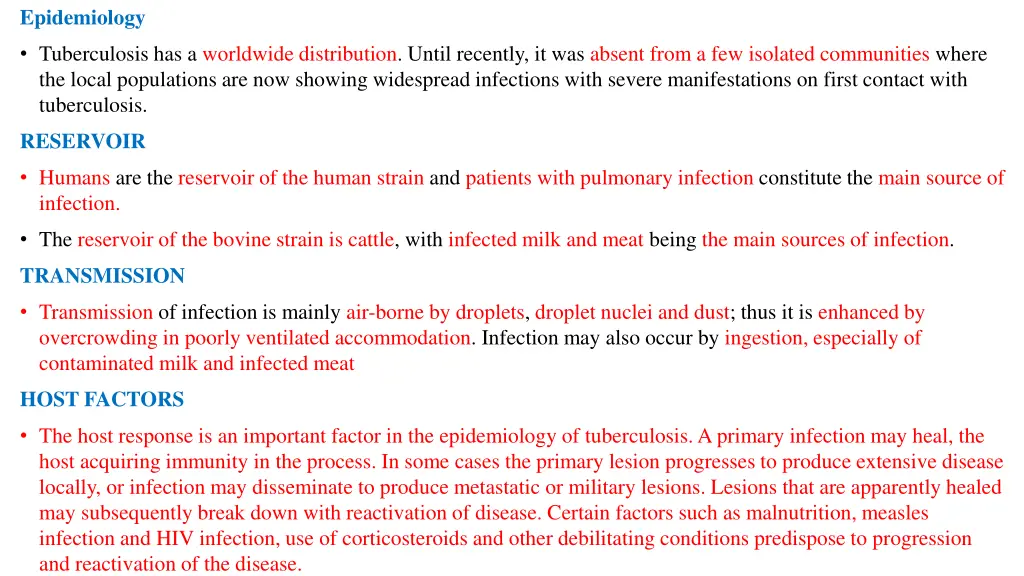 epidemiology