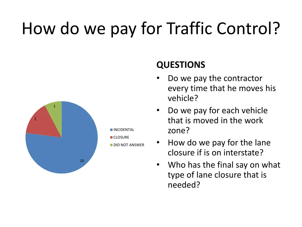 how do we pay for traffic control