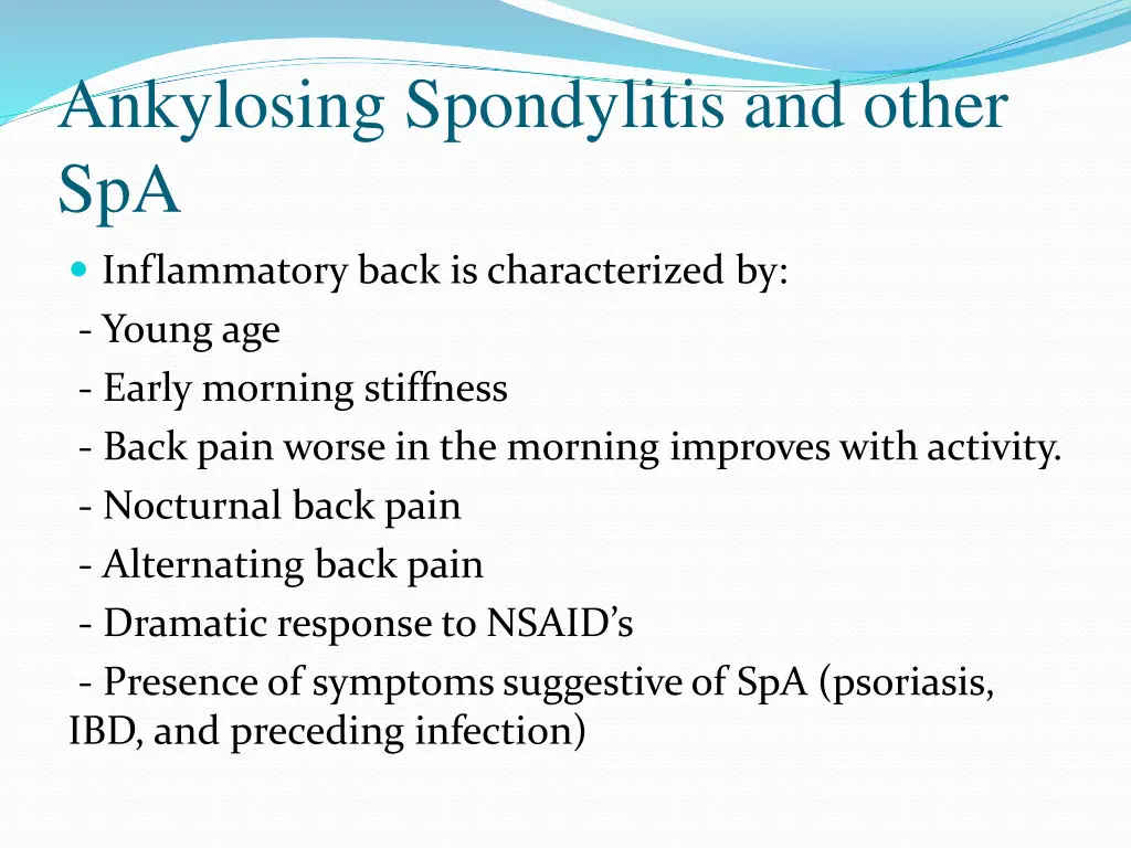 ankylosing spondylitis and other spa