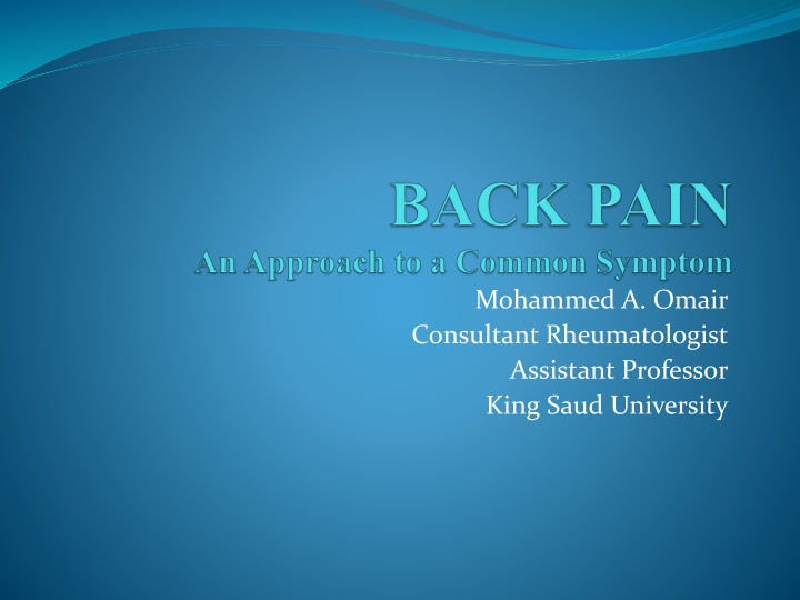 mohammed a omair consultant rheumatologist