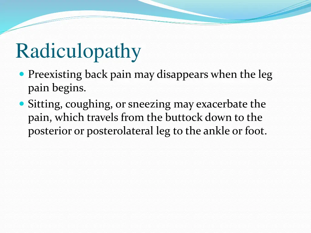 radiculopathy 1