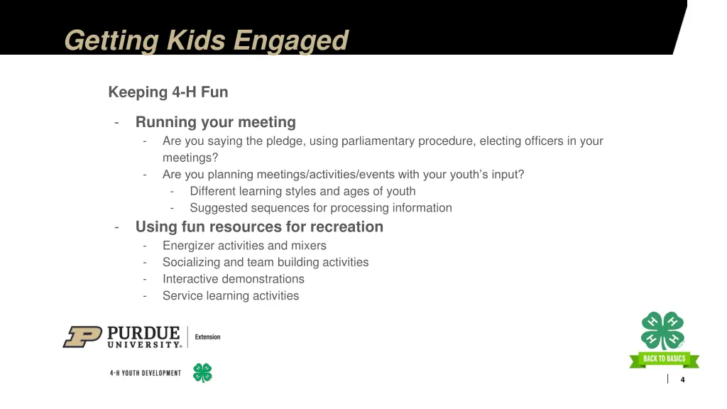 getting kids engaged