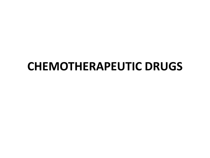 chemotherapeutic drugs