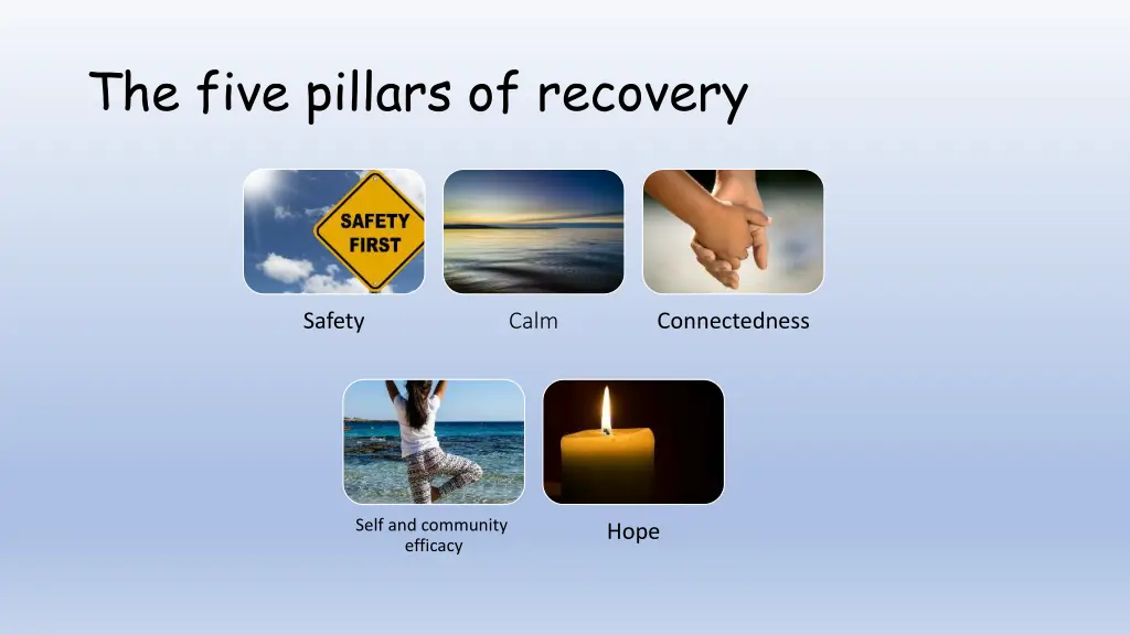 the five pillars of recovery