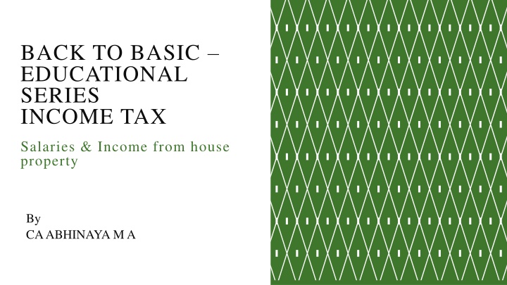 back to basic educational series income tax