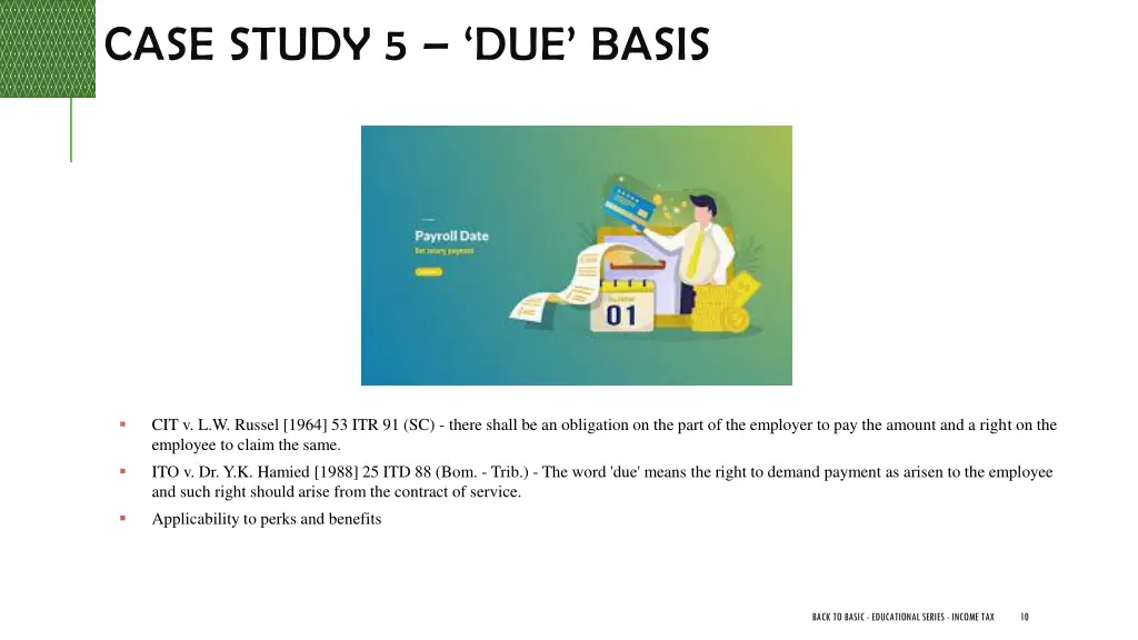 case study 5 due basis