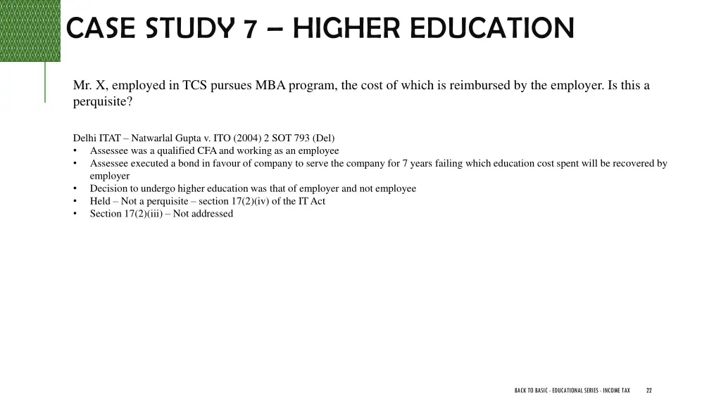 case study 7 higher education