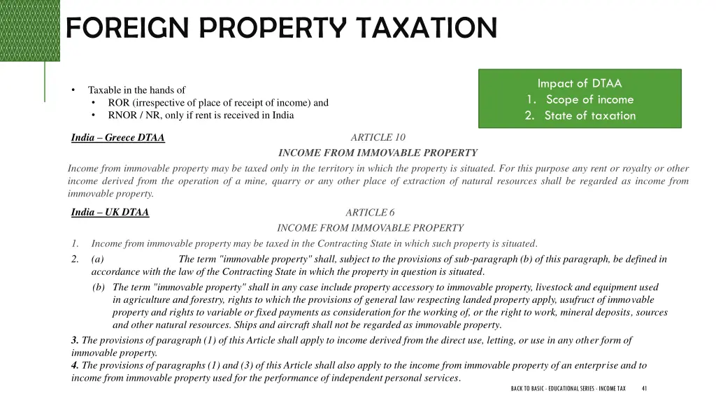 foreign property taxation