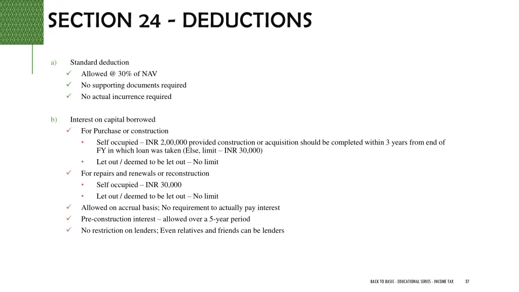 section 24 deductions