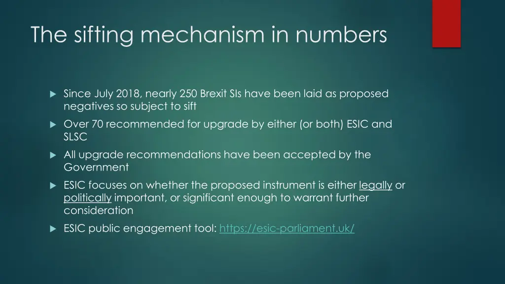 the sifting mechanism in numbers