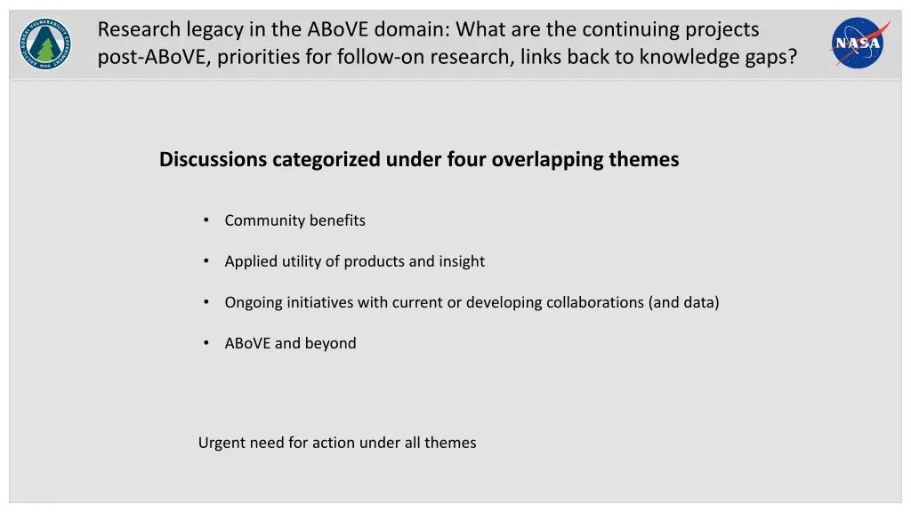 research legacy in the above domain what