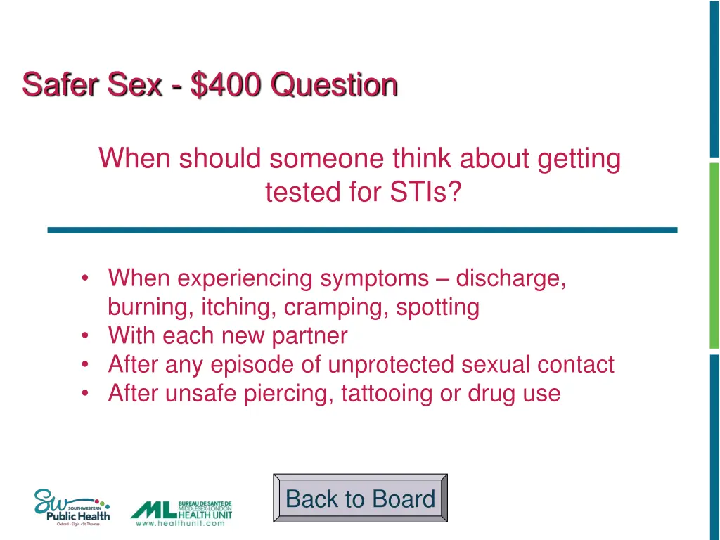 safer sex 400 question