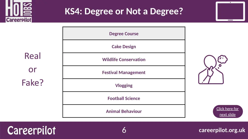 ks4 degree or not a degree