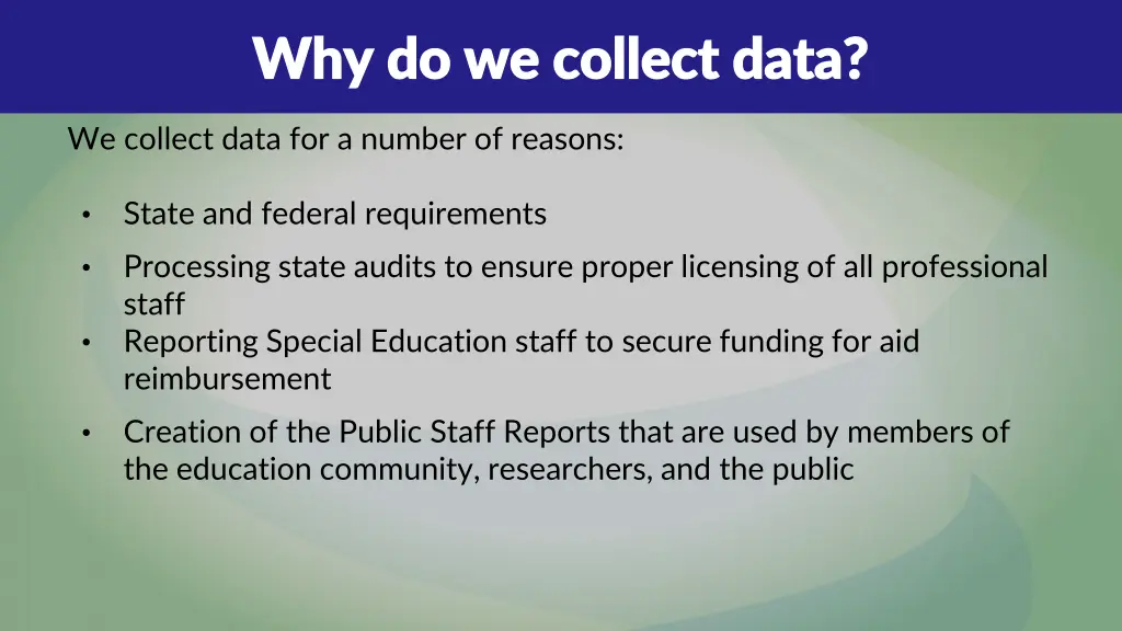 why do we collect data why do we collect data