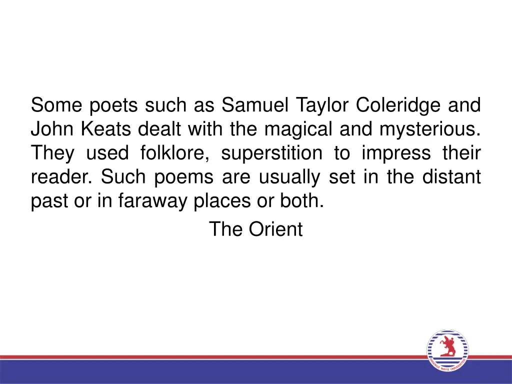 some poets such as samuel taylor coleridge