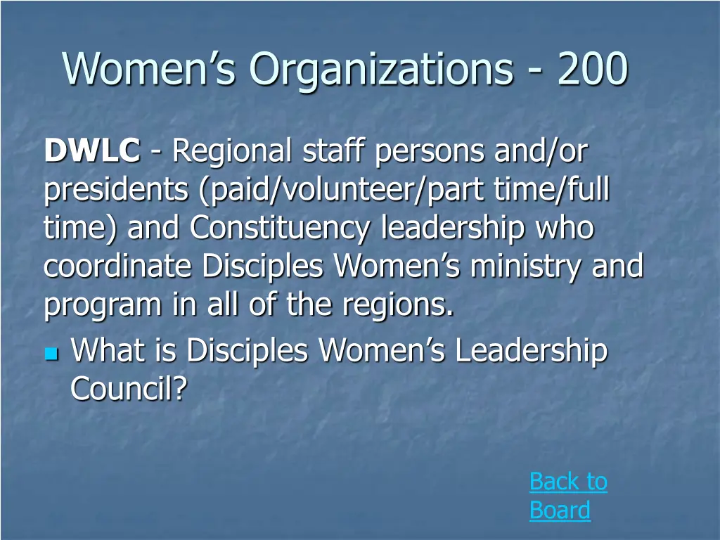 women s organizations 200