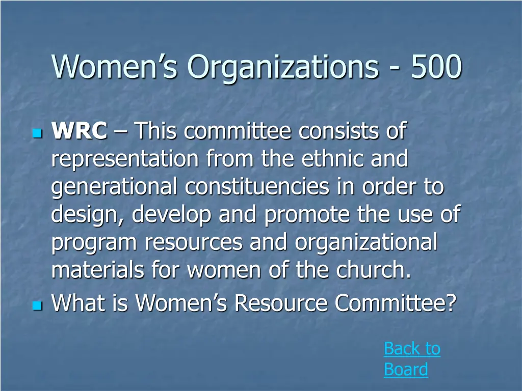 women s organizations 500