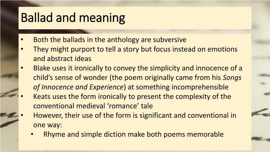 ballad and meaning ballad and meaning