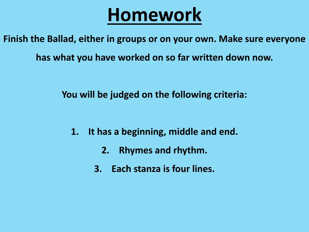 homework