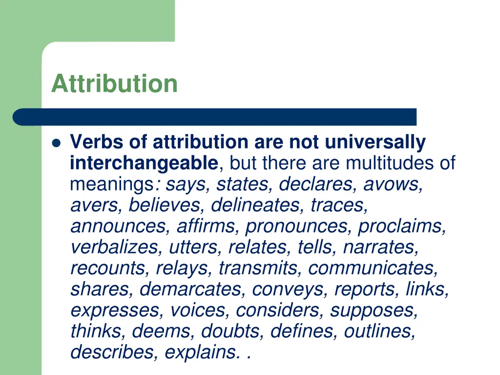 attribution