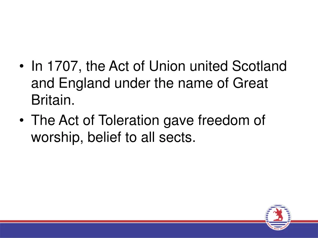 in 1707 the act of union united scotland