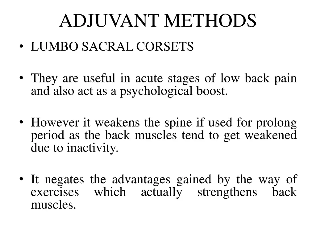 adjuvant methods