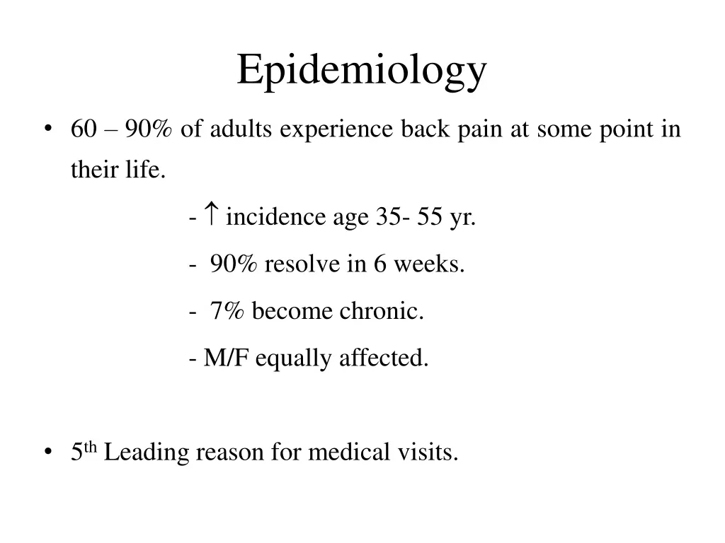 epidemiology