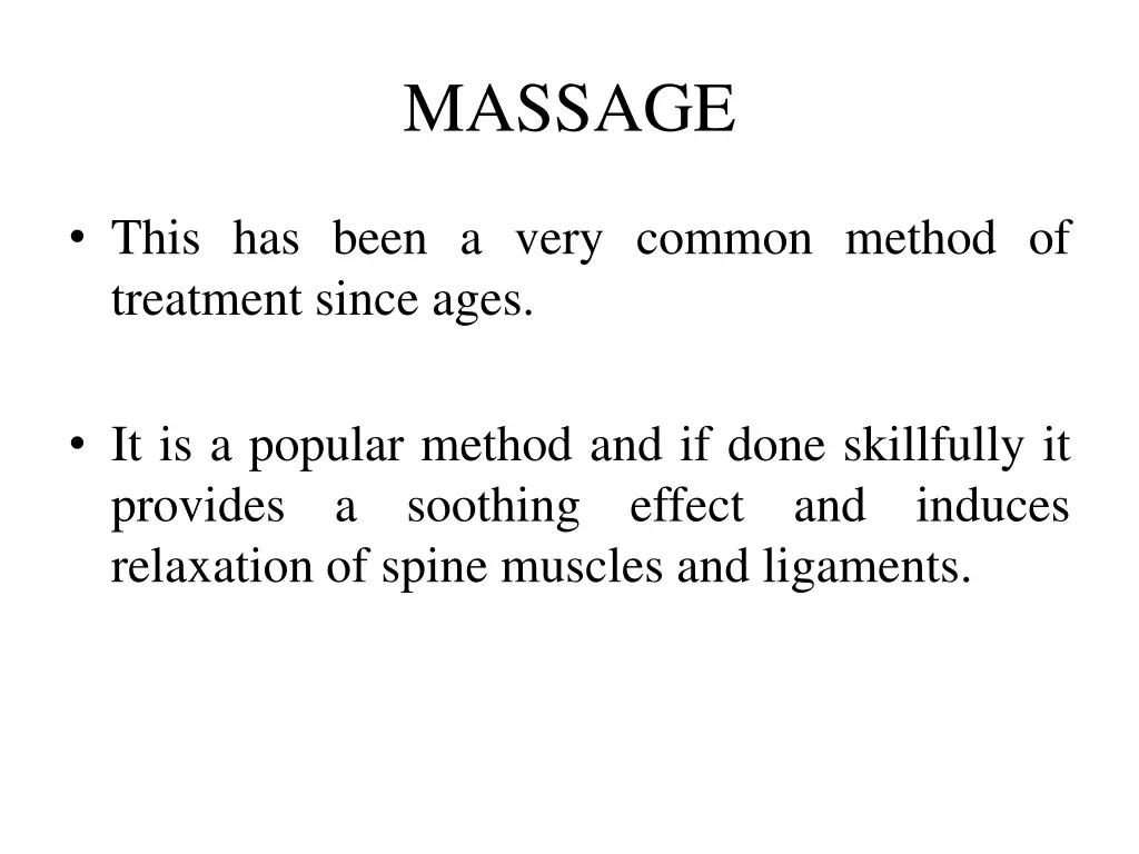 massage