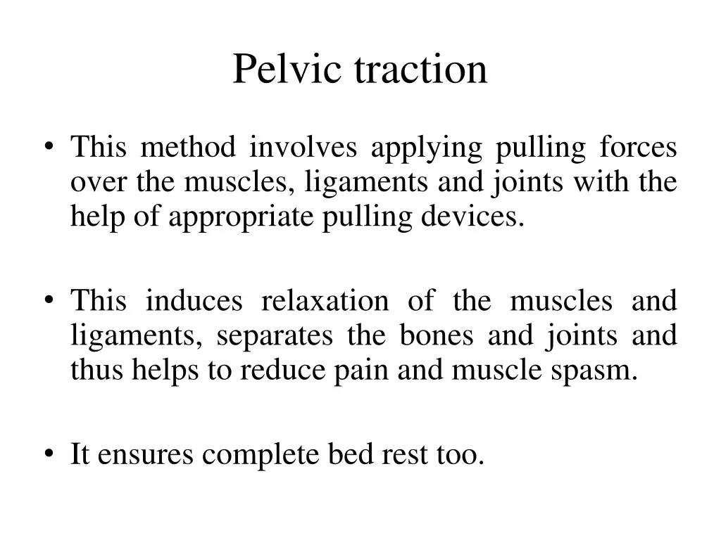 pelvic traction