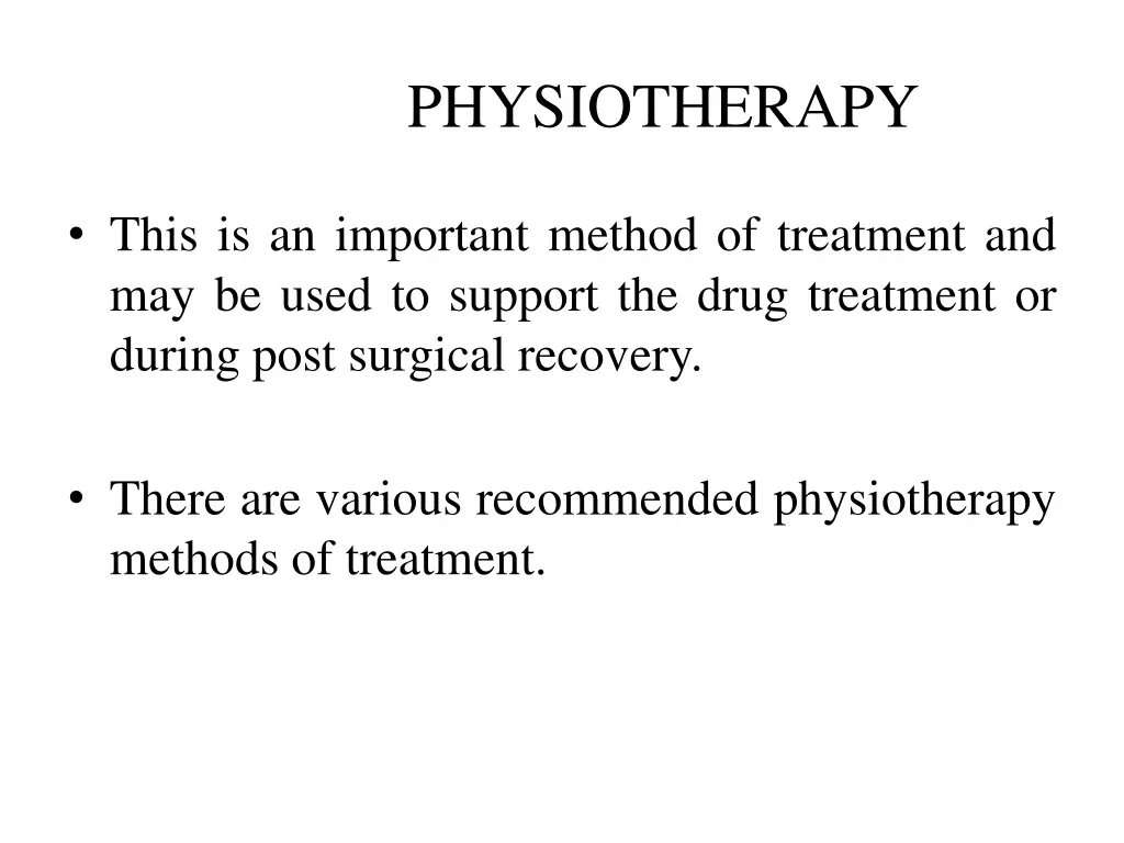 physiotherapy