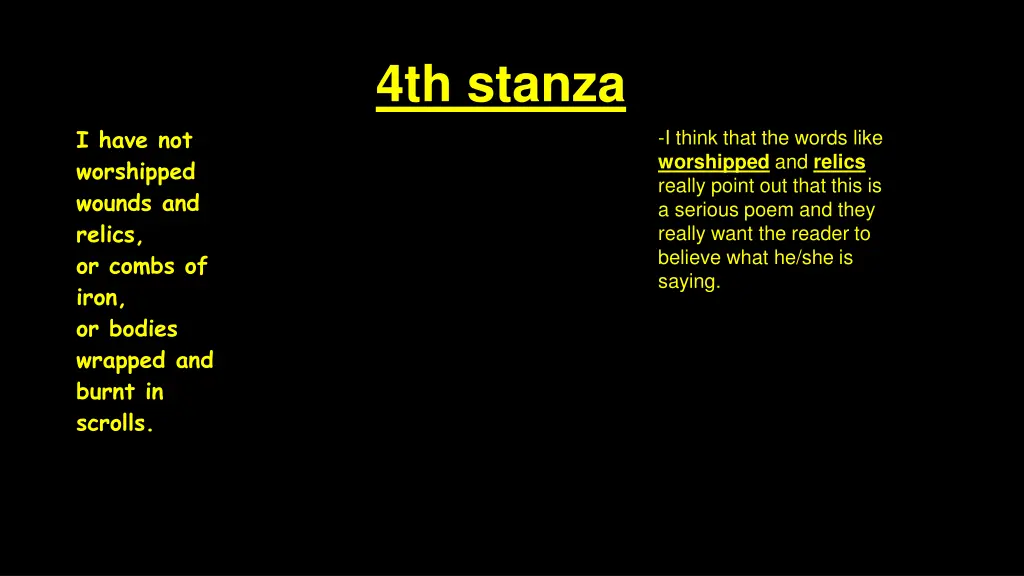 4th stanza