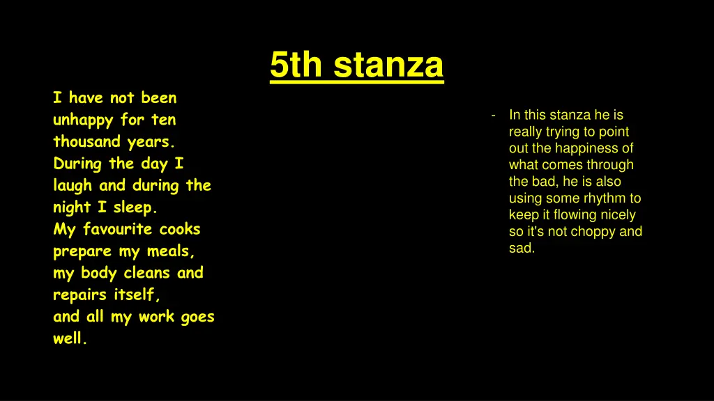 5th stanza