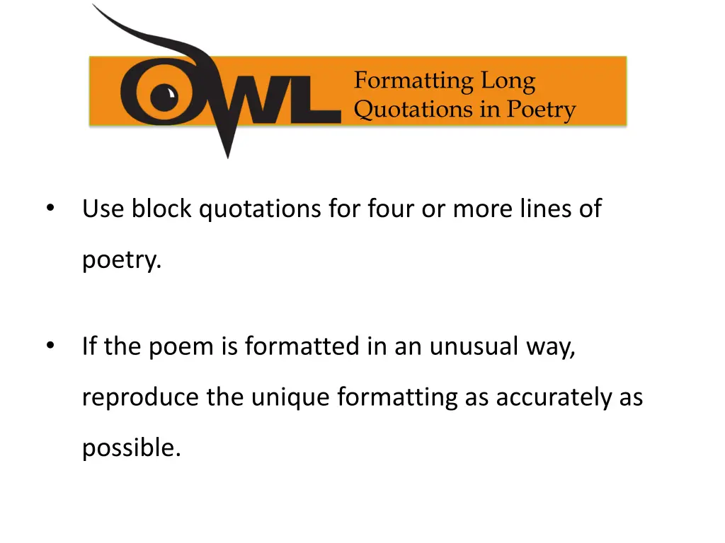 formatting long quotations in poetry