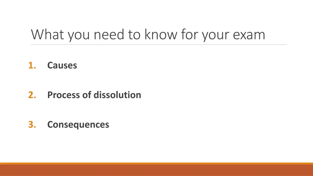 what you need to know for your exam