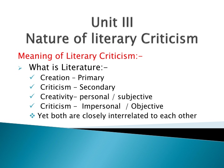 meaning of literary criticism what is literature