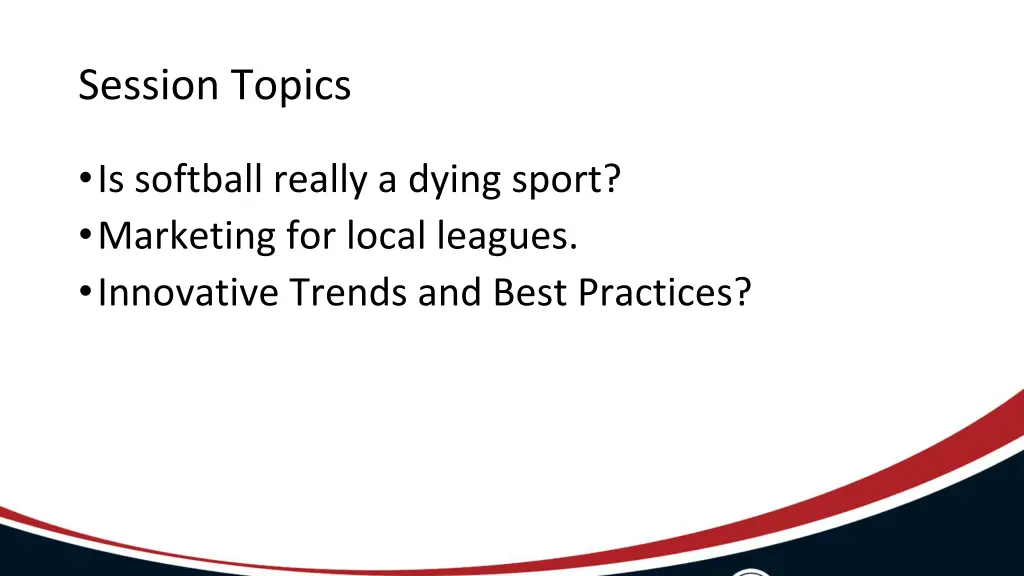 session topics