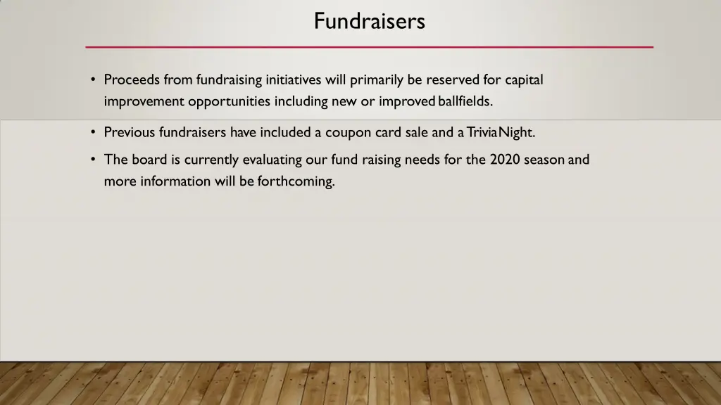 fundraisers