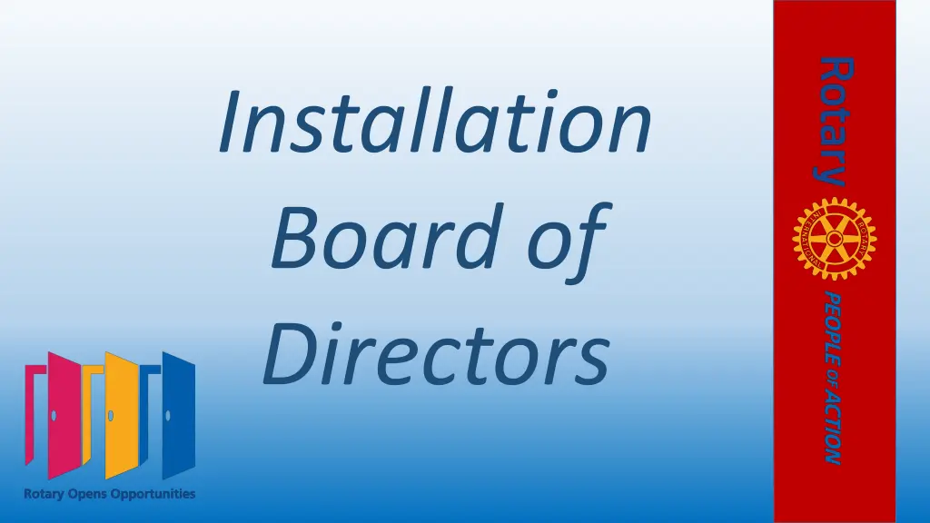 installation board of directors